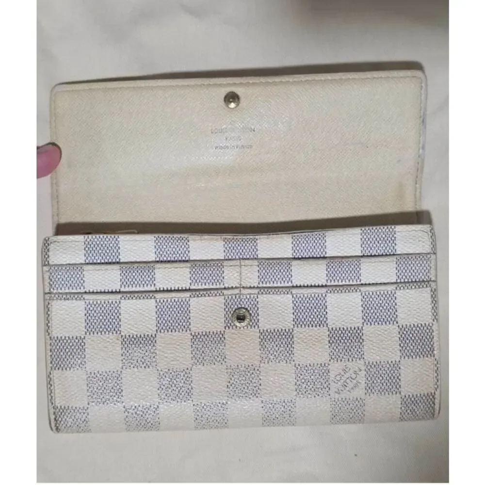 Louis Vuitton Damier Azur Canvas Sarah Wallet - Picture 4 of 8